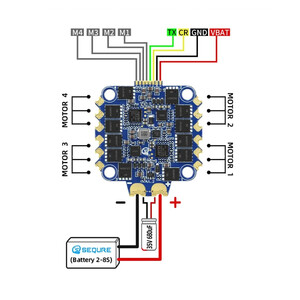 Регулятор швидкості SEQURE Blueson A2 70A 128KHz 4в1 6-8S ESC