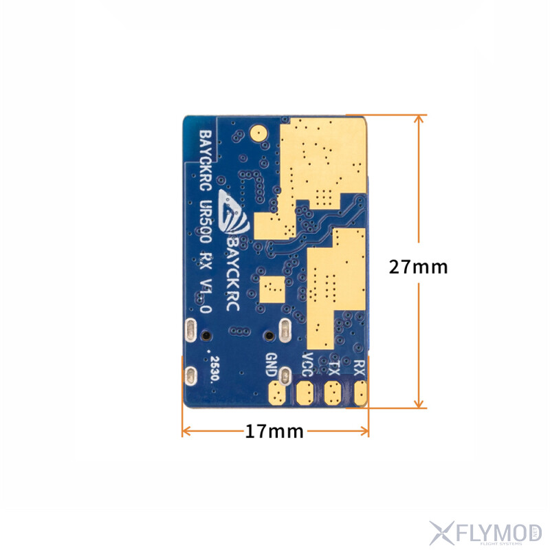 Приймач BAYCKRC UR500 Dual Band 868MHz 900MHz 2 4GHz RX розміри