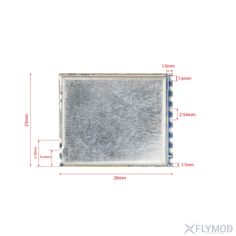 Модуль відео приймача RX5808 5 8G без SPI розміри