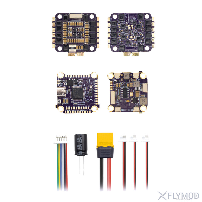 Стек контролю польоту FLYCOLOR BLS 04 F4 65A 3-6S комплектація