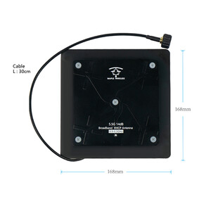 Спрямована патч антена Maple Wireless 4 9-6 3GHz 14dBi розміри