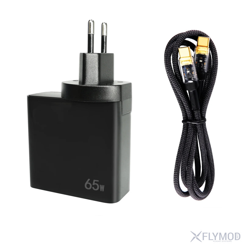 Пристрій швидкої зарядки PD65W та кабелем передачі даних PD100W 5A