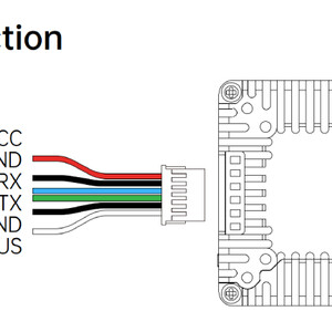 Комплект цифрової FPV системи Walksnail Ascent GT Pro VTX connection scheme схема підключення