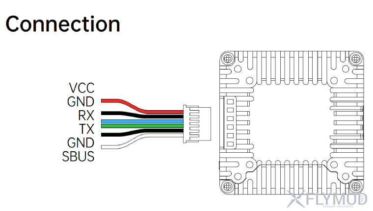 Комплект цифрової FPV системи Walksnail Ascent GT Pro VTX connection scheme схема підключення