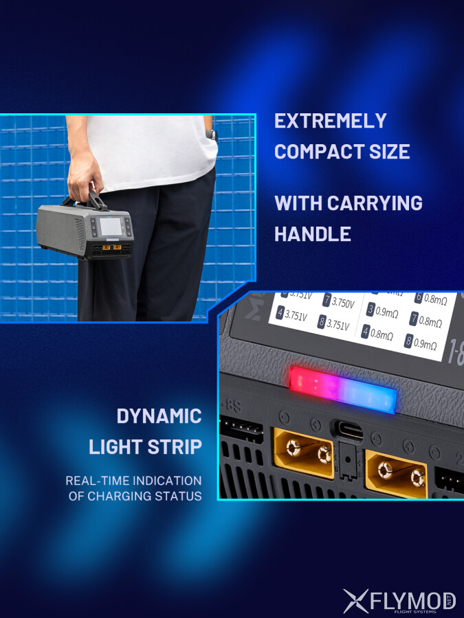 Зарядний пристрій Toolkit M8DAC 1200W 1-8S