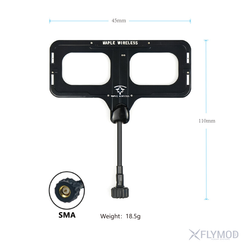 Спрямована антена Moxon Maple Wireless 868 915 2 4G 4dBi розмір dimensions
