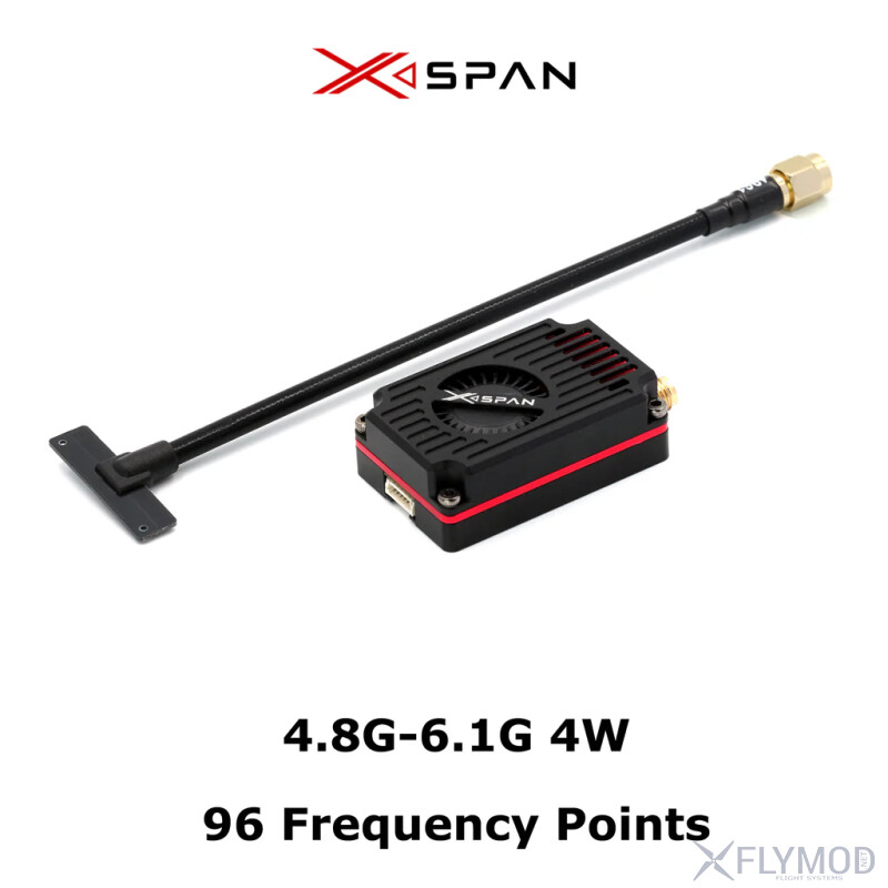 Відеопередавач RushFPV 4 8G-6 1G XSPAN 4W VTX