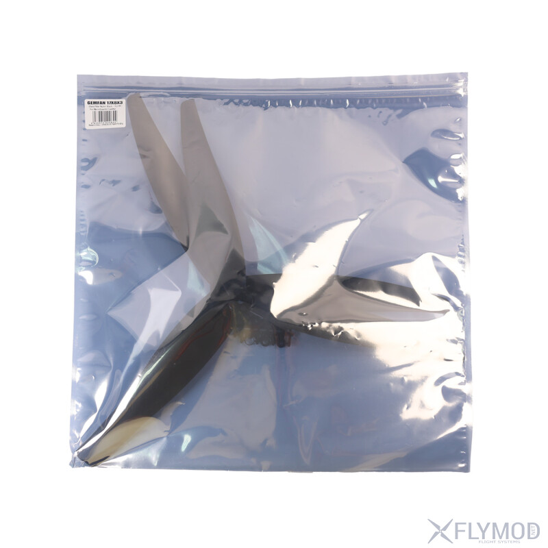 Пропелери Gemfan 17X8X3 на 3 лопаті  Пара 1CW 1CCW комплектація package