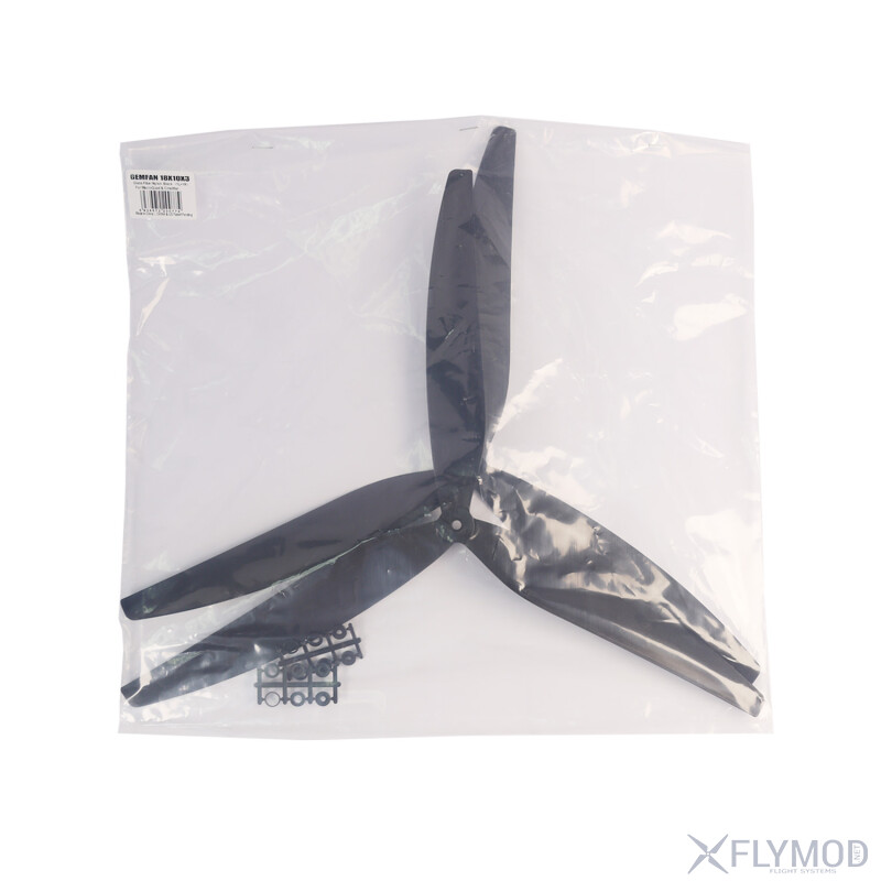 Пропелери Gemfan 18X10X3 на 3 лопаті  Пара 1CW 1CCW комплектація package