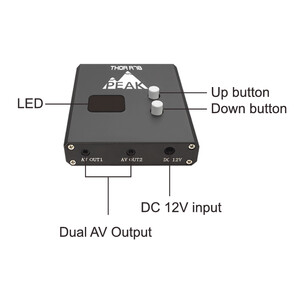 Відеоприймач Peak THOR R78 7 2-8G VRX на 40 каналів scheme схема