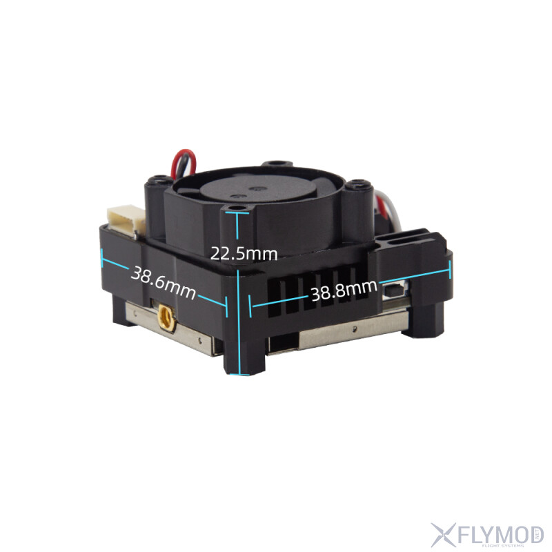 Відеопередавач Skyzone VT5850 CNC 6 2G 5W VTX на 64 канали розмір dimensions