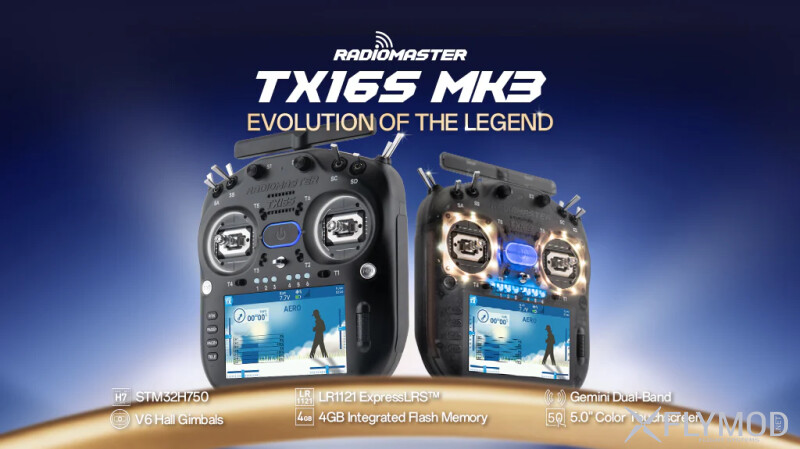 Апаратура радіокерування RadioMaster TX16S MK3 2 4GHz Sub-G 900MHz 16CH