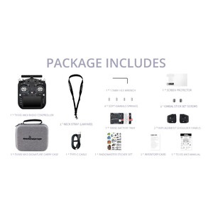 Апаратура радіокерування RadioMaster TX16S MK3 2 4GHz Sub-G 900MHz 16CH package комплектація