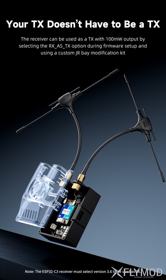 Приймач GEPRC ELRS 915M 2 4G C3 Gemini Xrossband RX