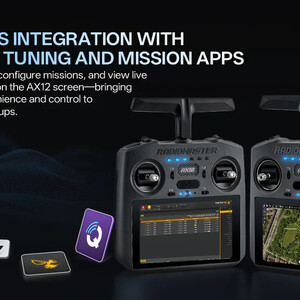 Апаратура радіокерування RadioMaster AX12 Android 2 4GHz Sub-G 900MHz 16CH