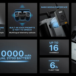 Апаратура радіокерування RadioMaster AX12 Android 2 4GHz Sub-G 900MHz 16CH