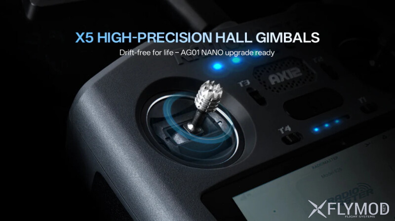 Апаратура радіокерування RadioMaster AX12 Android 2 4GHz Sub-G 900MHz 16CH