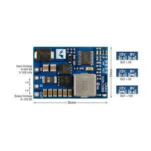 Регулятор напруги Matek BEC12S-PRO з 9-55V до 5V 8V 12V 5A