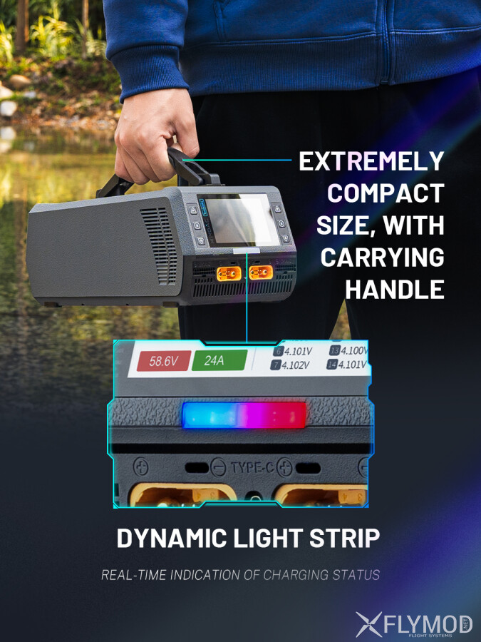 Зарядний пристрій ToolkitRC M14DAC 2500W 6-14S