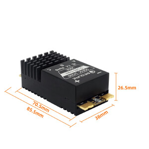 Регулятор швидкості SEQURE SQESC 14200 5-14S 200A ESC BLHeli_32 розмір dimensions