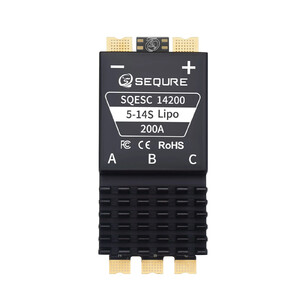 Регулятор швидкості SEQURE SQESC 14200 5-14S 200A ESC BLHeli_32