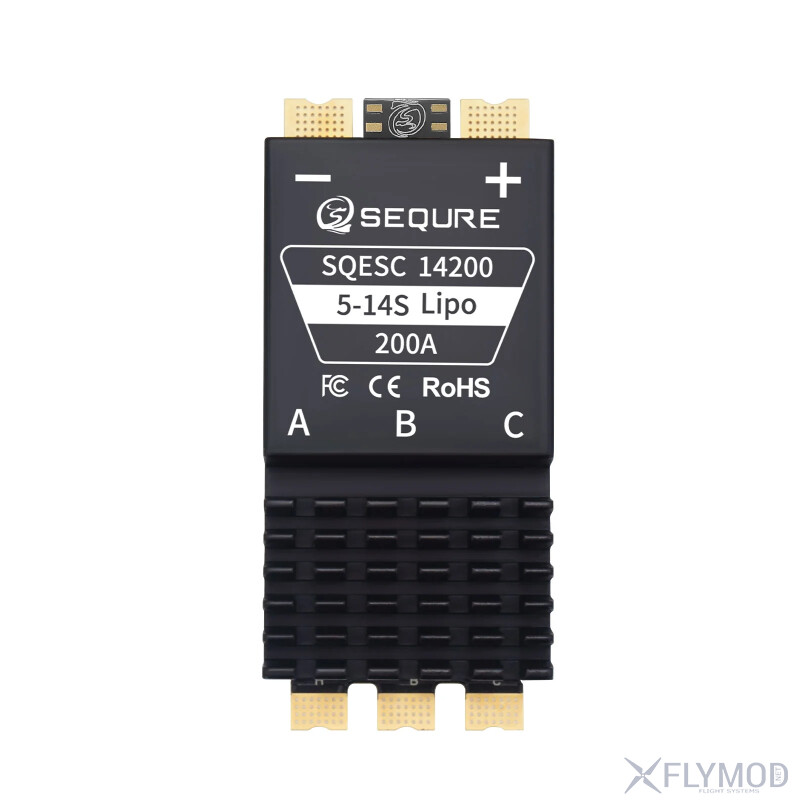 Регулятор швидкості SEQURE SQESC 14200 5-14S 200A ESC BLHeli_32