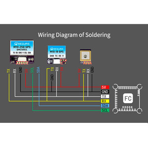 Міні GPS модуль SEQURE M10-12 M10-18 M10-25Q з компасом wiring diagram схема підключення