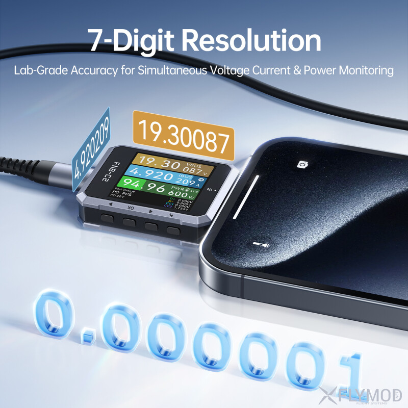 Тестер FNIRSI FNB-C2 USB Type-C PD 3 1