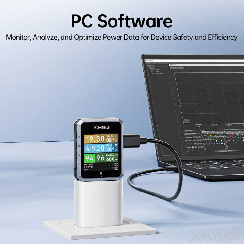 Тестер FNIRSI FNB-C2 USB Type-C PD 3 1