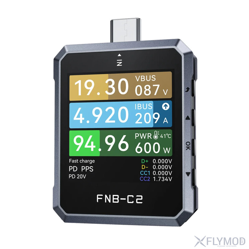 Тестер FNIRSI FNB-C2 USB Type-C PD 3 1