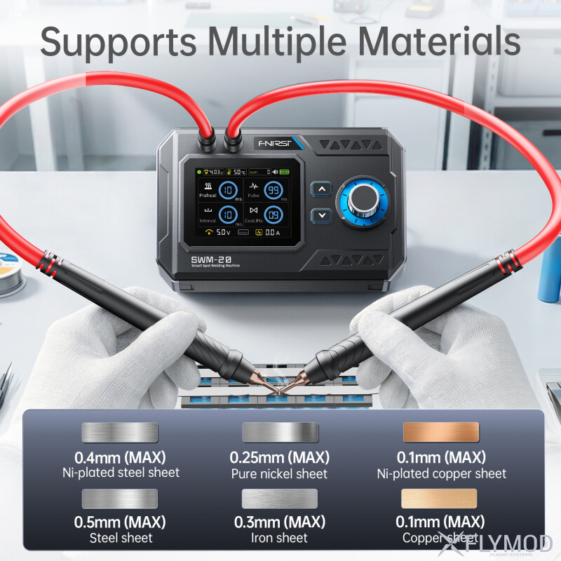 Портативний апарат точкового зварювання FNIRSI SWM-20 2-в-1 1200A