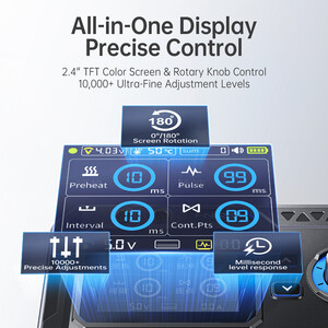 Портативний апарат точкового зварювання FNIRSI SWM-20 2-в-1 1200A