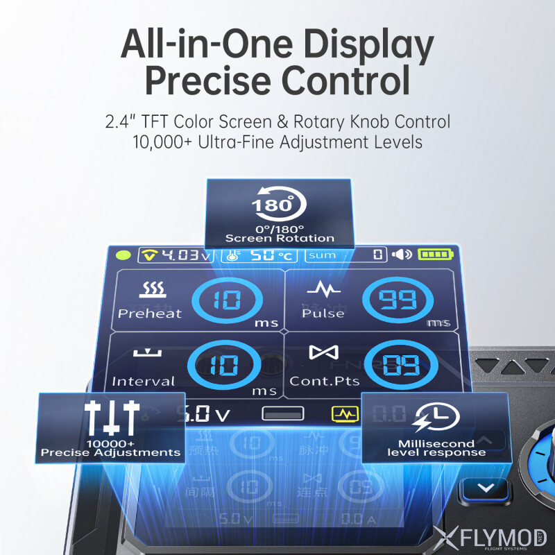 Портативний апарат точкового зварювання FNIRSI SWM-20 2-в-1 1200A