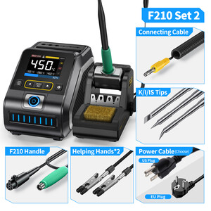 Паяльна станція FNIRSI DWS-200 F210 200W package комплектація