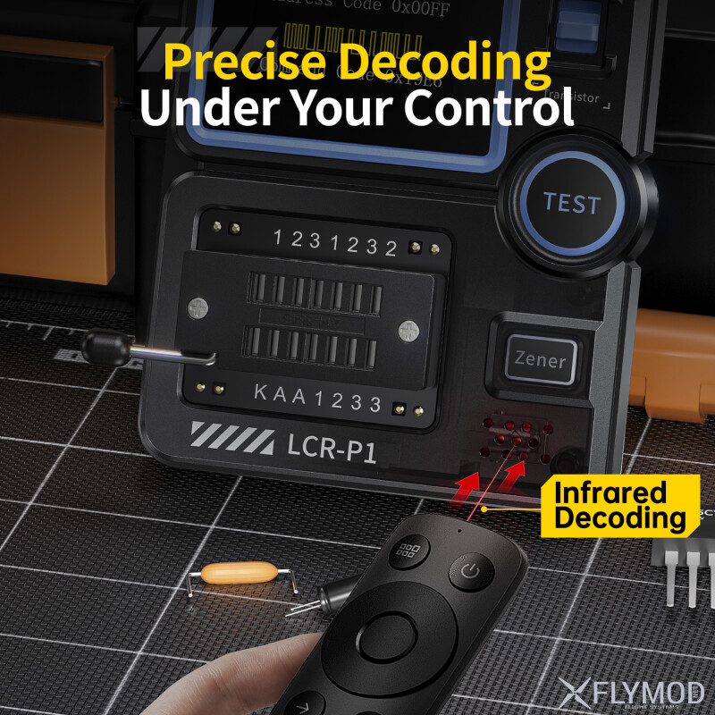 Тестер FNIRSI LCR-P1 для електронних компонентів