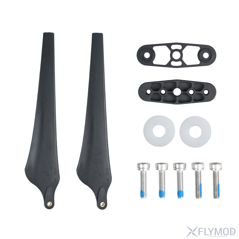Пропелери Gemfan Folding 1860 на 2 лопаті  Пара 1CW 1CCW комплектація package