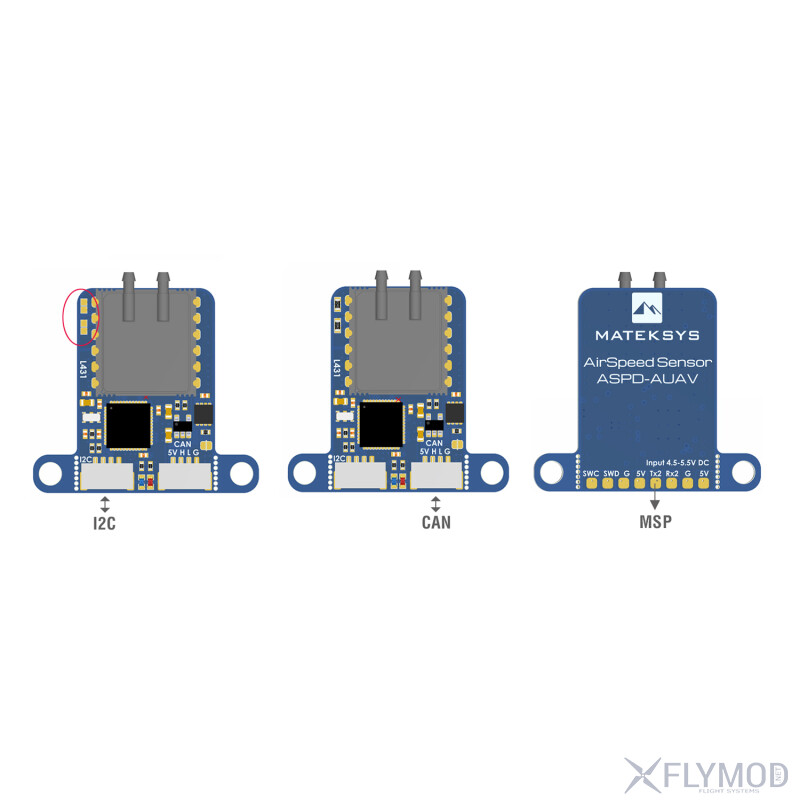 Цифровий датчик повітряної швидкості Matek ASPD-AUAV