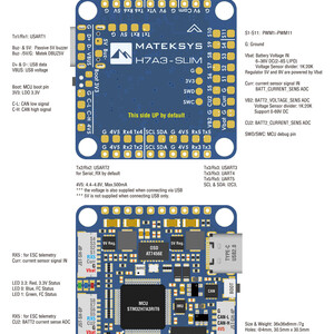 Контролер польоту Matek H7A3-SLIM layout макет