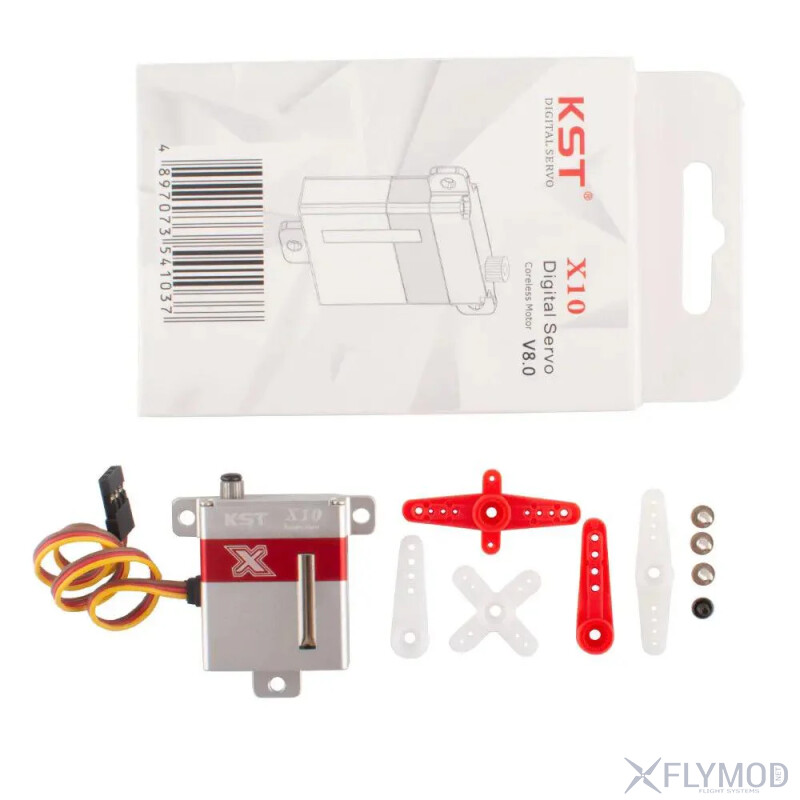 Цифровий сервопривід KST X10 V8 0 з металевим редуктором комплектація package