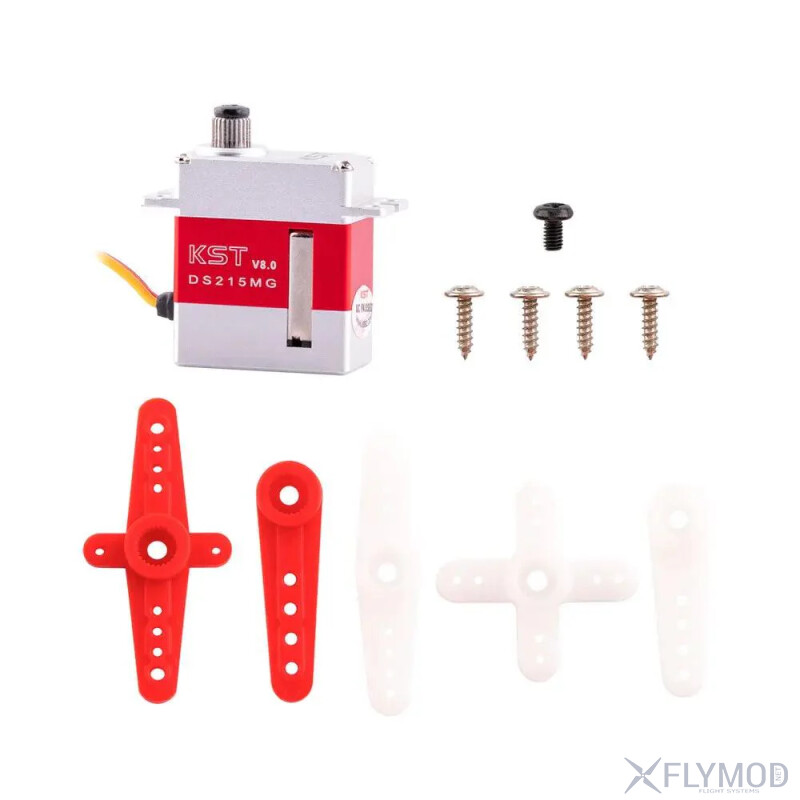 Цифровий мікро сервопривід KST DS215MG V8 0 з металевим редуктором комплектація package