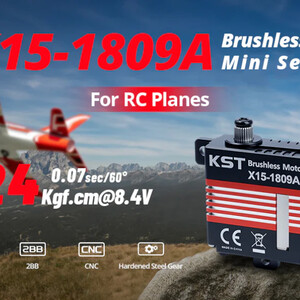 Цифровий сервопривід KST X15-1809A з металевим редуктором