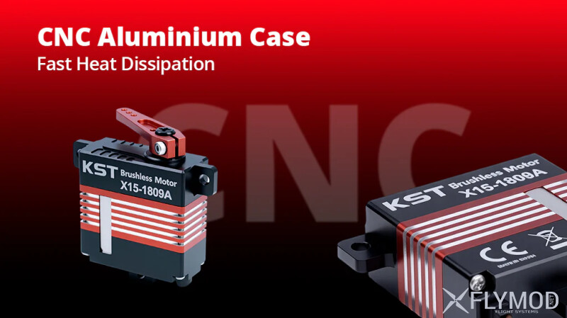 Цифровий сервопривід KST X15-1809A з металевим редуктором