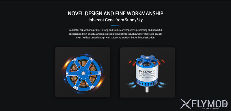 Безколекторний мотор SUNNYSKY X2820-III KV1000