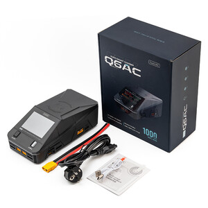 Зарядний пристрій ToolkitRC Q6AC AC 100Wx4 DC 250Wx4 комплектація package