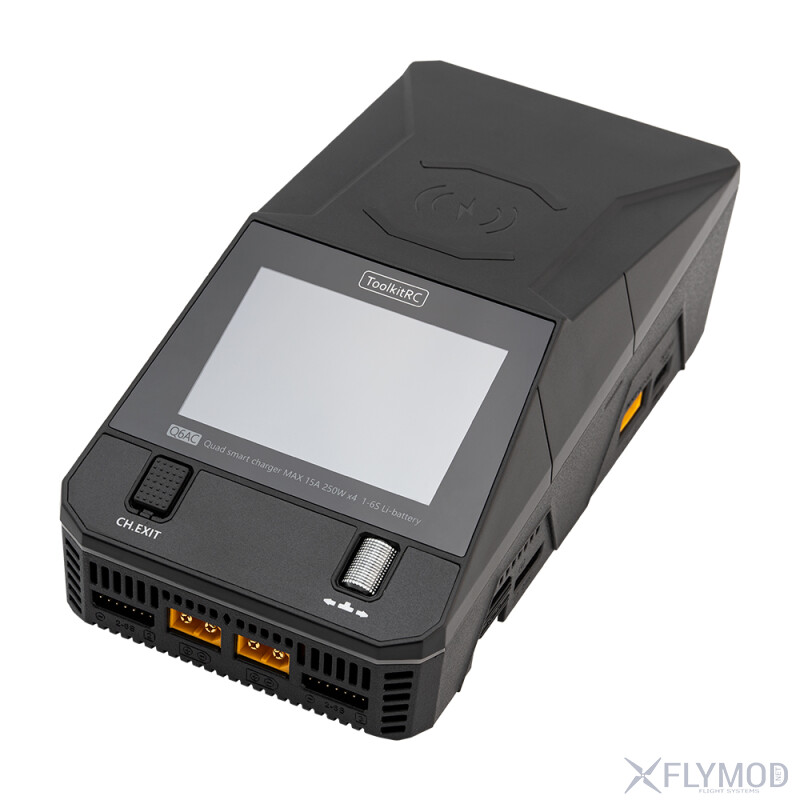 Зарядний пристрій ToolkitRC Q6AC AC 100Wx4 DC 250Wx4