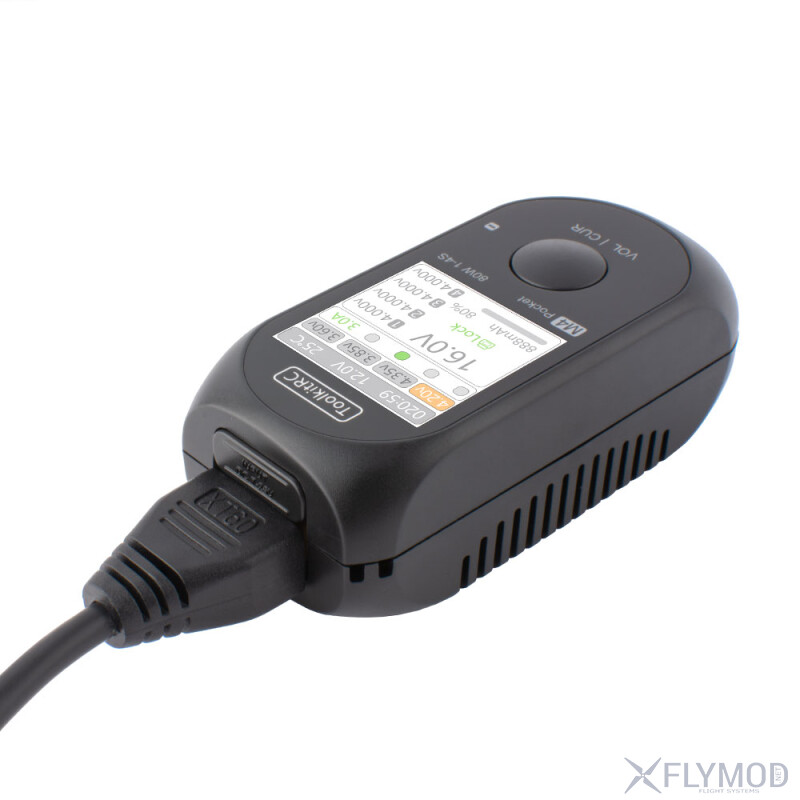 Зарядний пристрій ToolkitRC M4 Pocket 80W 5A 1-4S