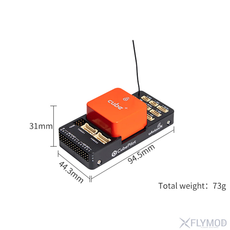 Контролер польоту HEX Cube Orange  Pixhawk 2 1 dimensions розмір