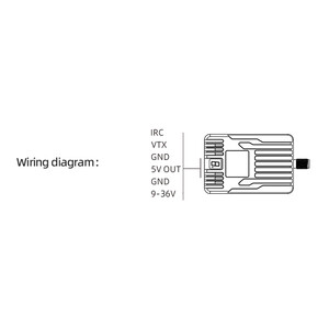 Відеопередавач Skyzone VT8350 8 3G 5W VTX на 40 каналів схема підключення wiring diagram