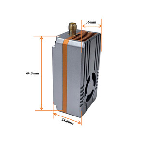 Відеопередавач VTX-F12 6 0G-7 2G 10W VTX на 64 канали dimensions розмір