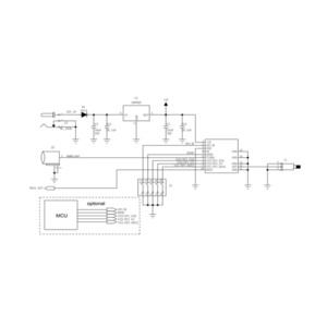 Модуль відеоприймача RX7500 7 2GHz з SPI підключення circuit
